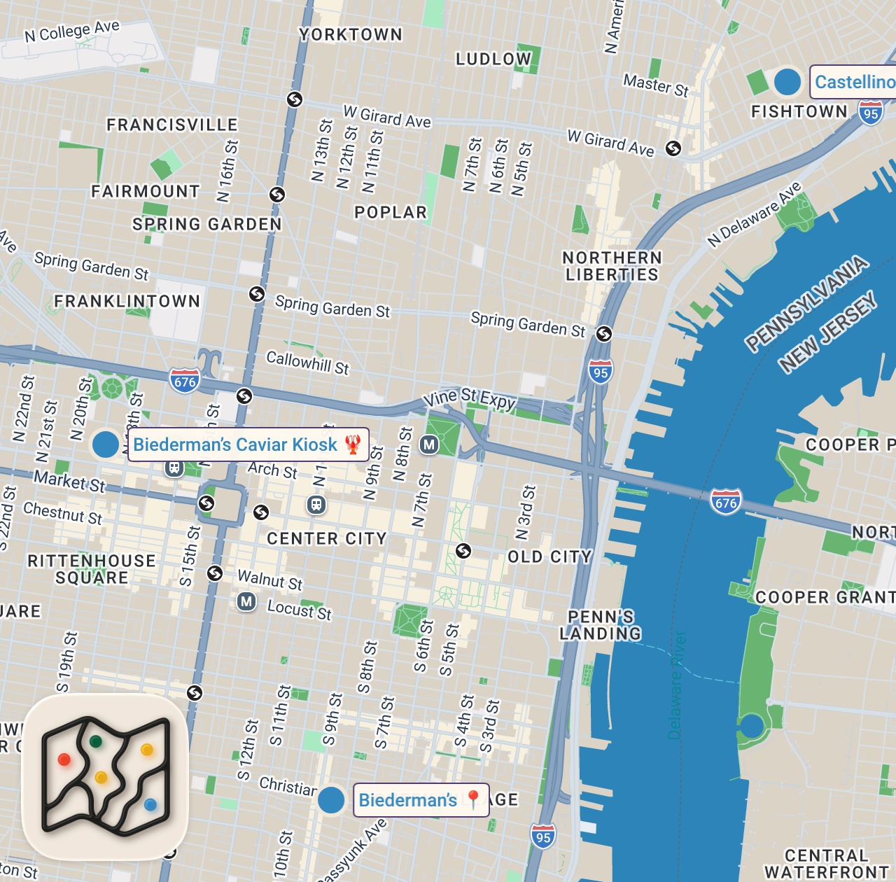 Map preview for Caviar, Explained.