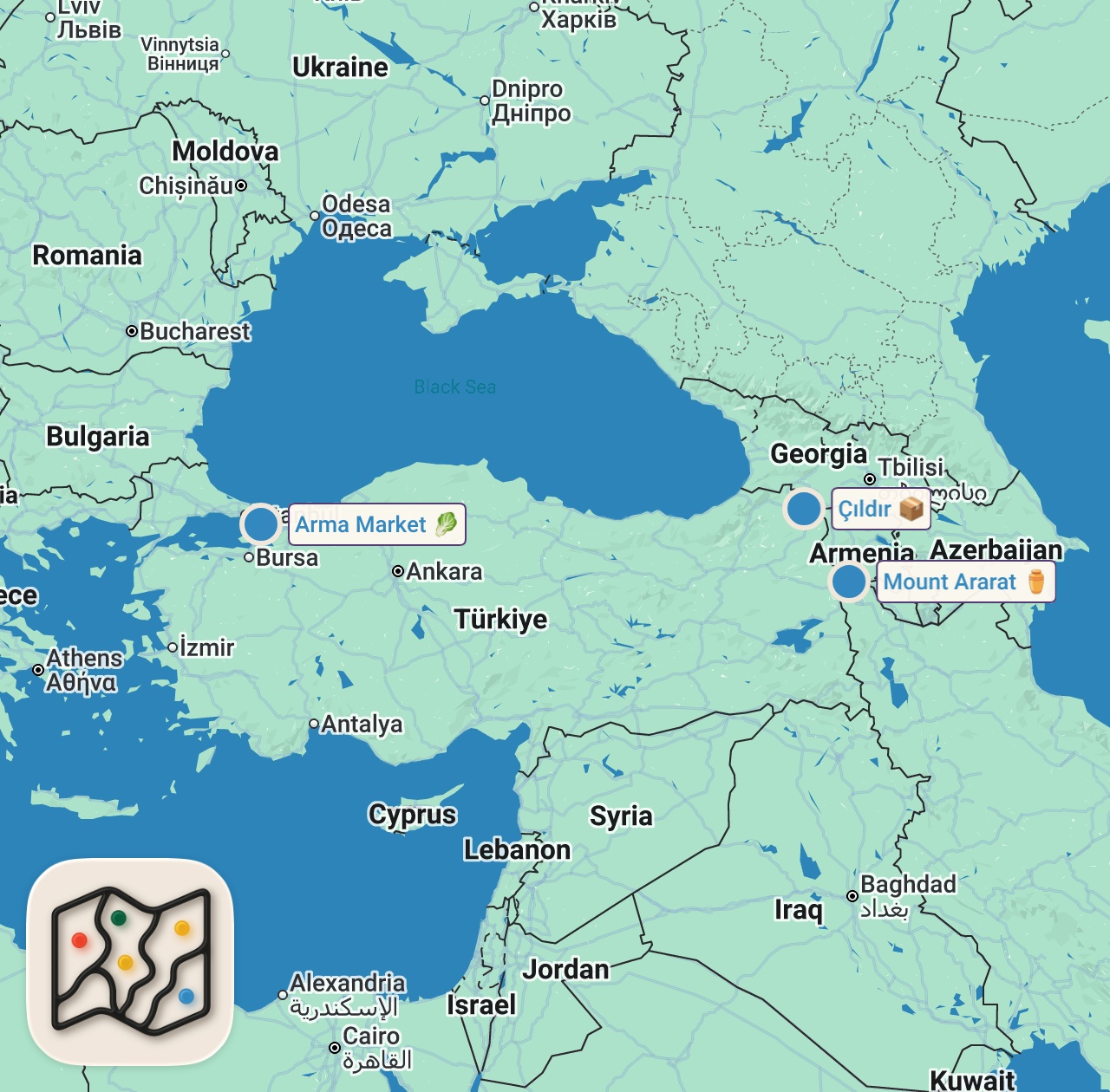 Map preview for ARDAHAN’DA DONMUŞ ÇILDIR GÖLÜNDE BALIK EKMEK!!! @MeatyCheesy
