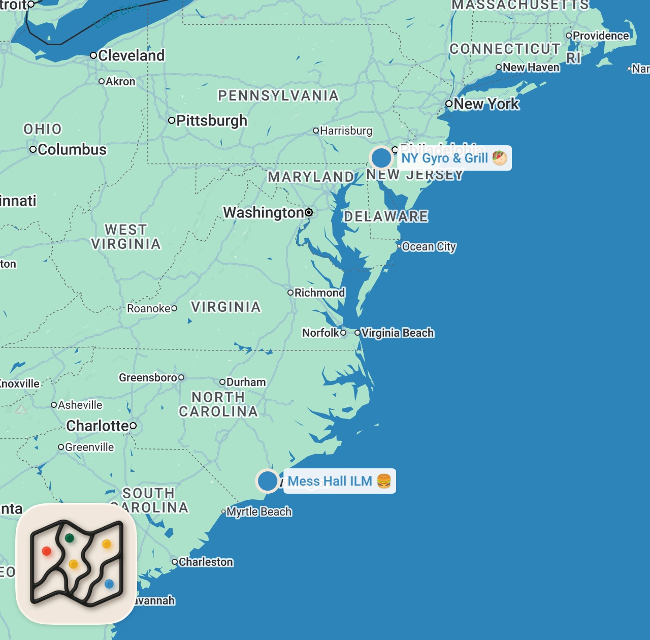 Map preview for Insanely Delicious Chicken and Lamb Tikka at this Halal Gem in Delaware. Maq's Gyro and Grill