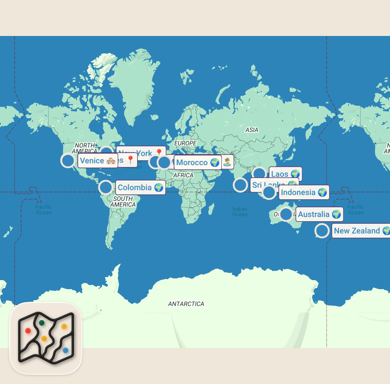 Map preview for LE GUIDE ULTIME POUR VOYAGER SOLO