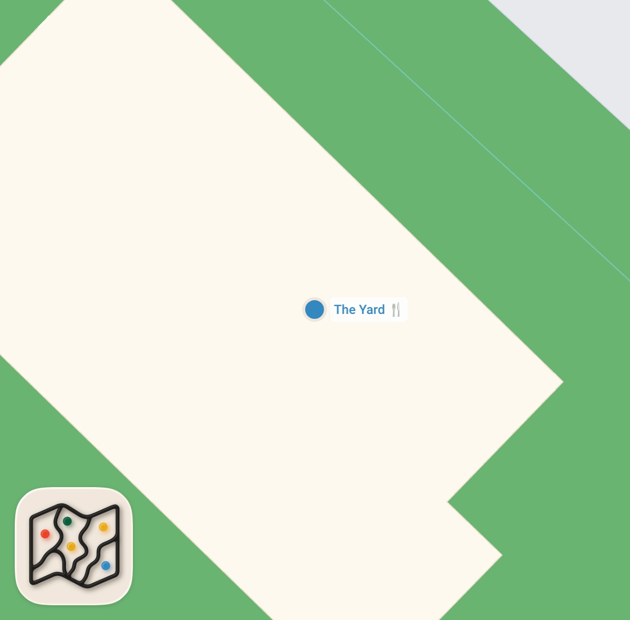 Map preview for This Is One of The Best Restaurants In Newark NJ, The Yard