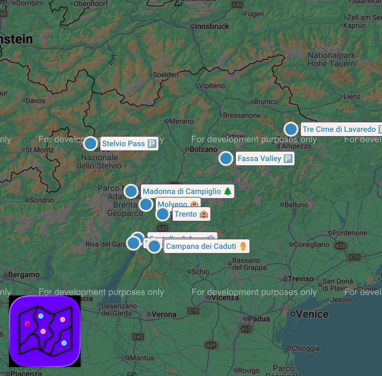 Map of 10 spots from Trentino-Alto Adige: Top 5 Città e Luoghi da Visitare | 4K