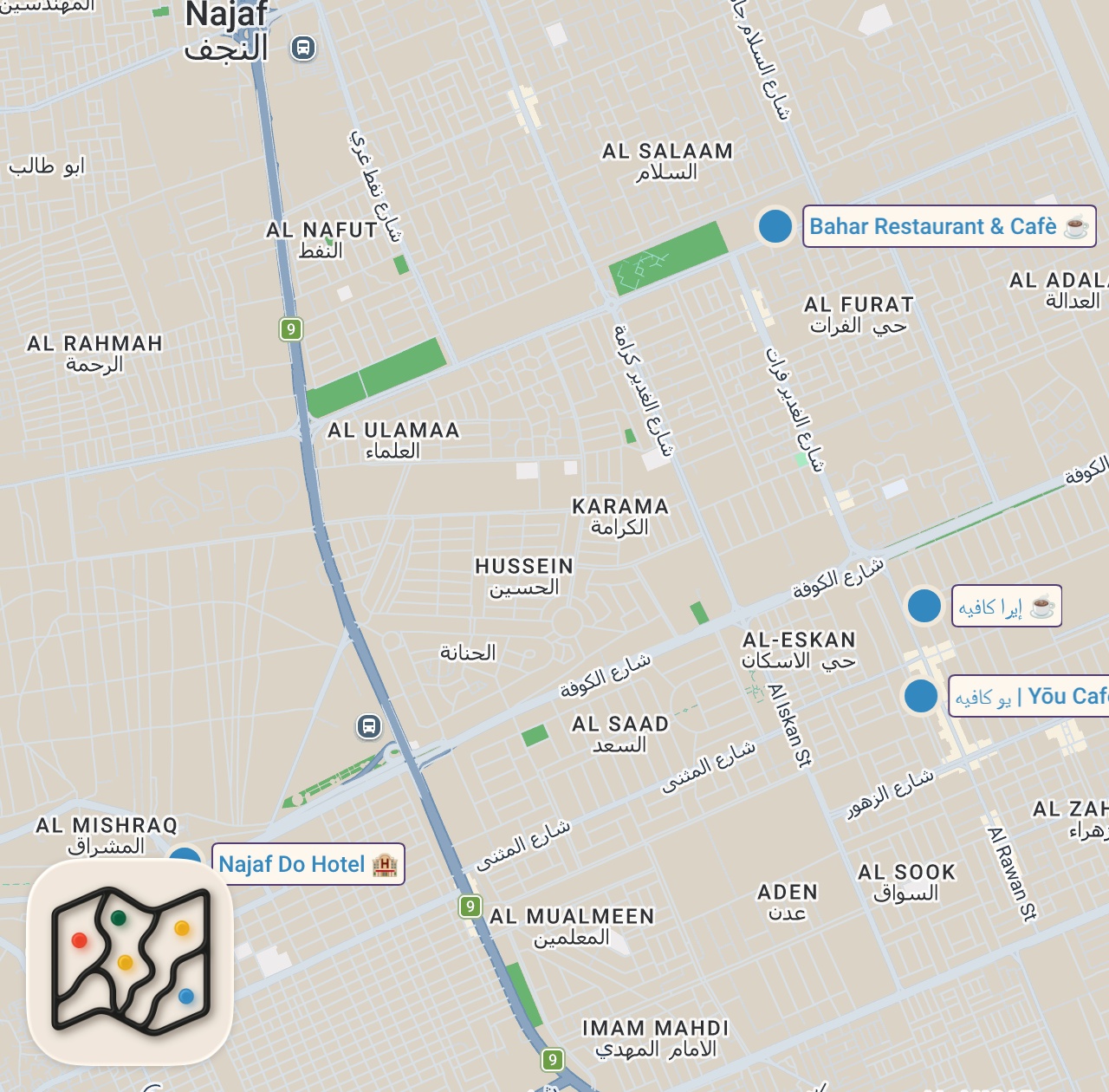 Map preview for Inside Modern Iraq Nobody Shows You - Najaf 🇮🇶