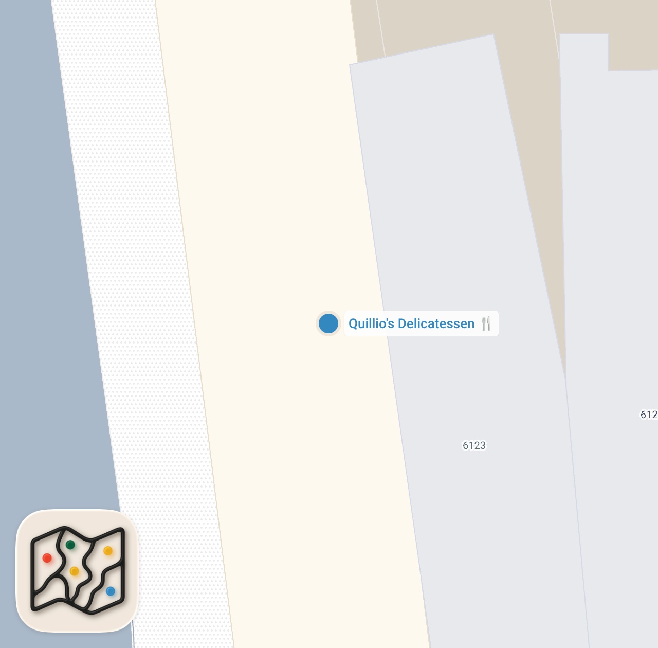 Map preview for Their TUNA HOAGIE BANGS! Quillio’s Deli in West Philly