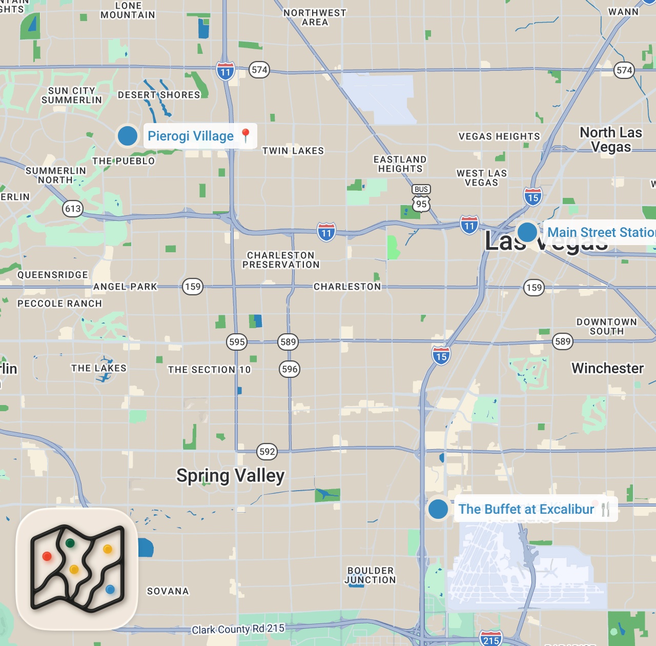 Map preview for I Tested the Cheapest Buffet in America