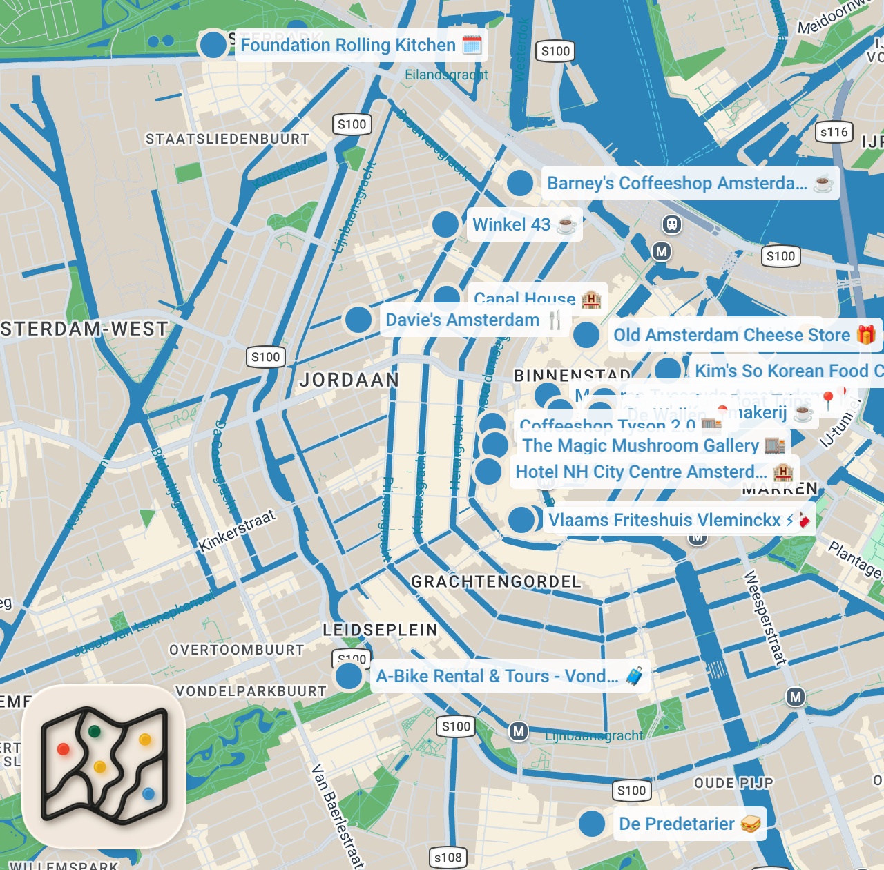 Map preview for AMSTERDAM VLOG