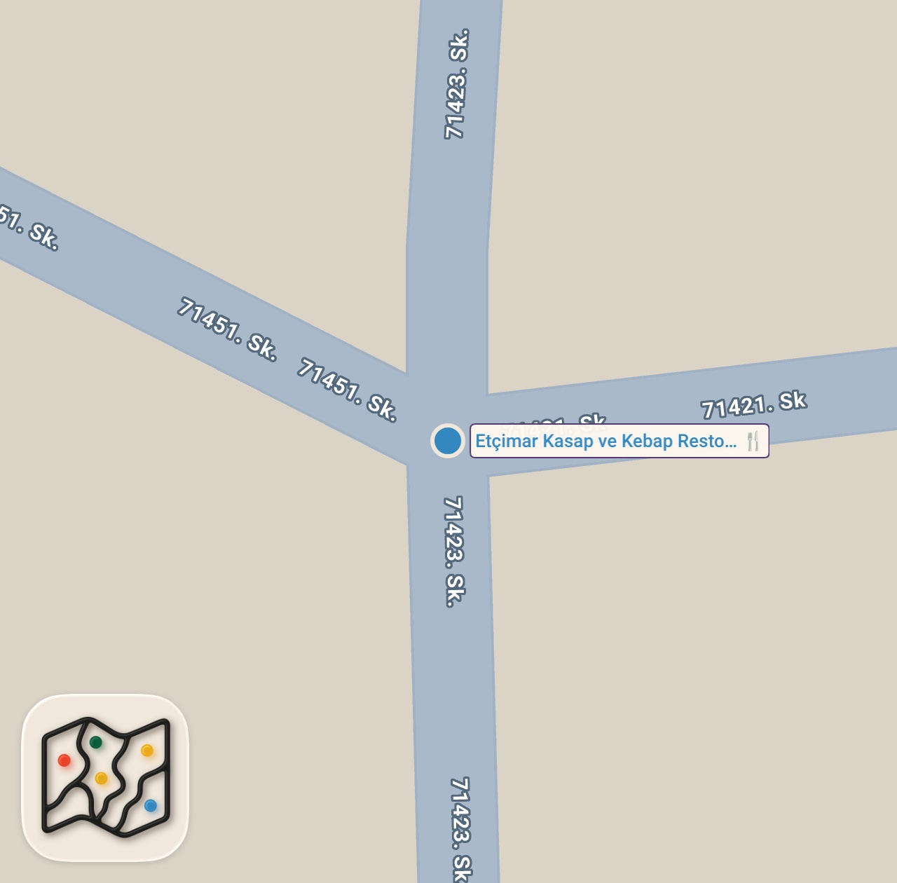 Map preview for 2 dürüm+1 ayran 350₺ Reklam EtçiMar/Adana