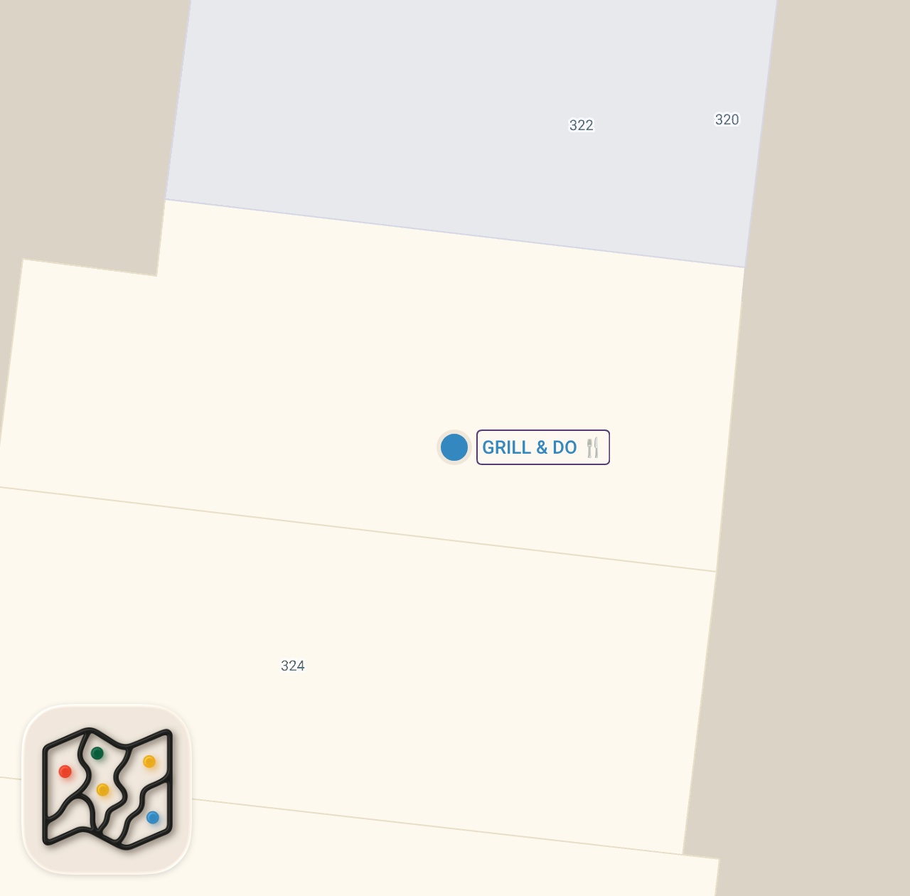Map of 1 spots from THE GRILL & DO IN BURDETT ROAD #food #halalfood #bbqmeat #foodie #mixedgrill #beefshawarma