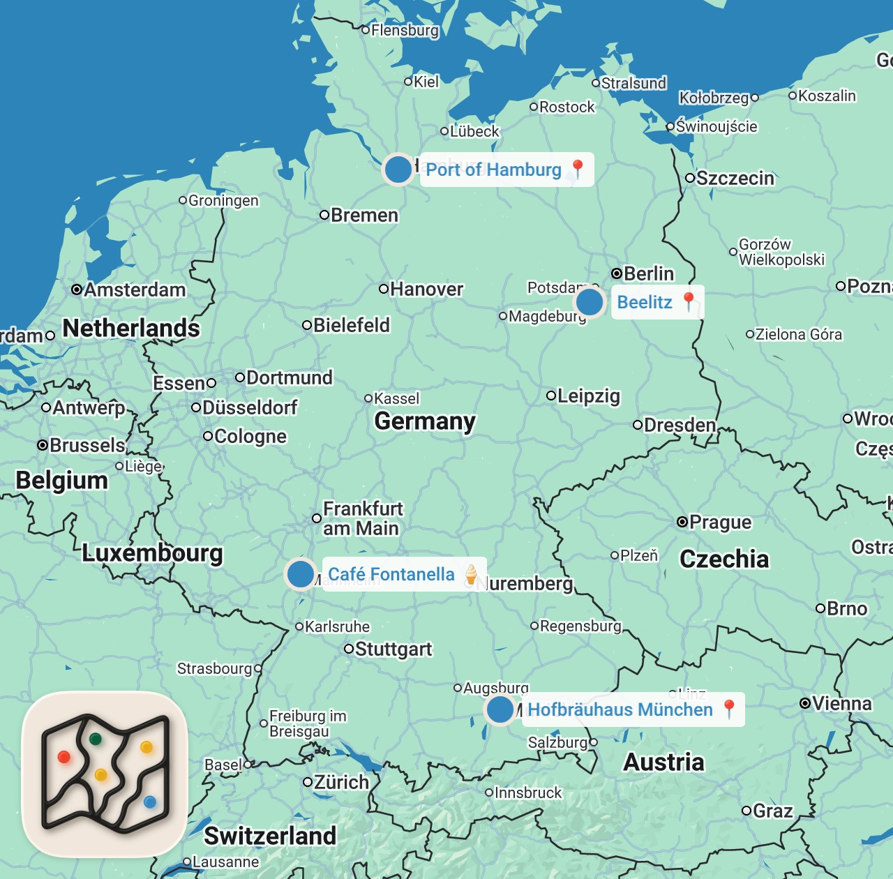 Map preview for 5 classic German foods you should give a try