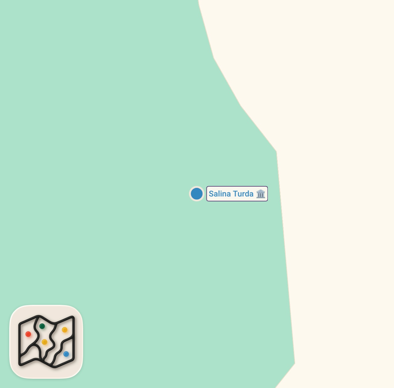 Map preview for Bizarre Amusement Park Inside Salt Mine In Romania 🇷🇴 (Salina Turda)