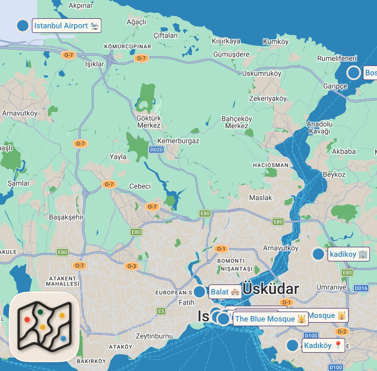 Map preview for Istanbul: Die zwei Welten einer Stadt