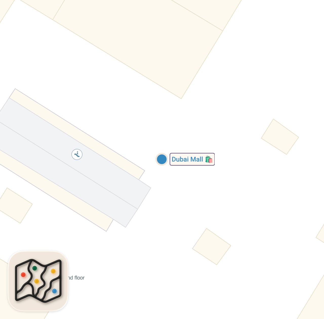 Map of 1 spots from Dubai [4K] Dubai Mall Walking Tour – Secret Corners & Hidden Gems 2026 🇦🇪