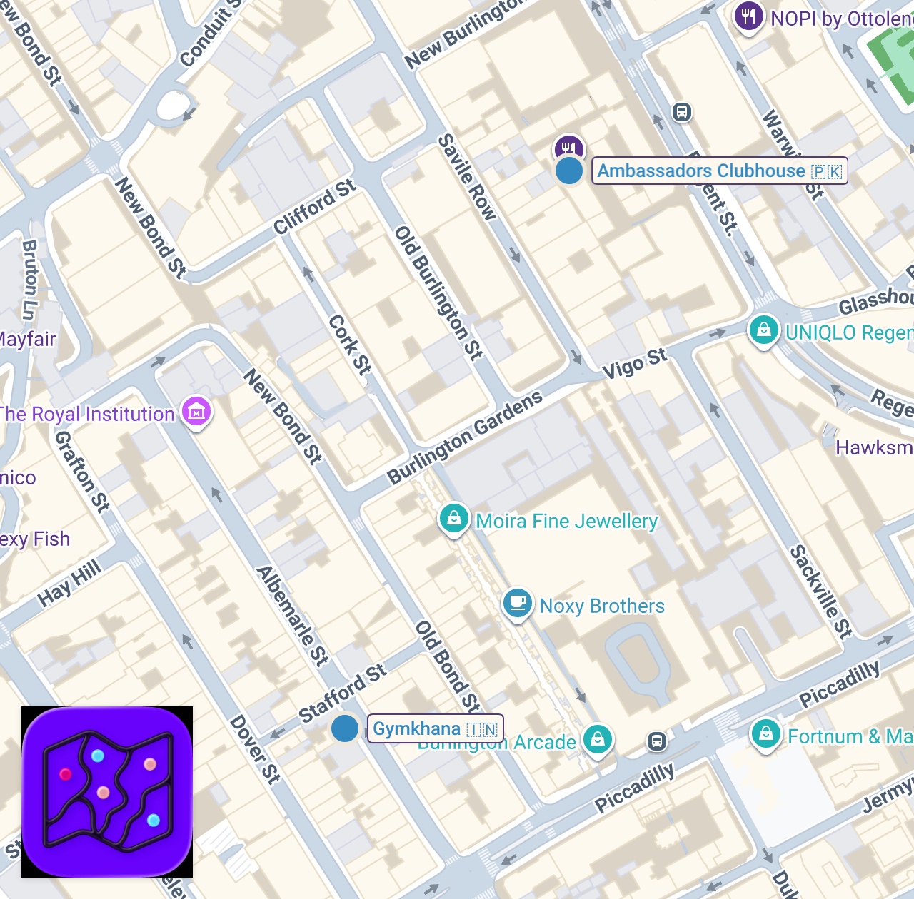 Map of 2 spots from The Punjabi street food filled with 15 different ingredients #shorts #food