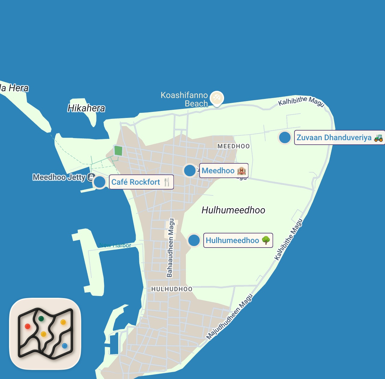 Map of 5 spots from Eating Giant Rock Lobster!! Why This REMOTE ISLAND is Food Paradise!!