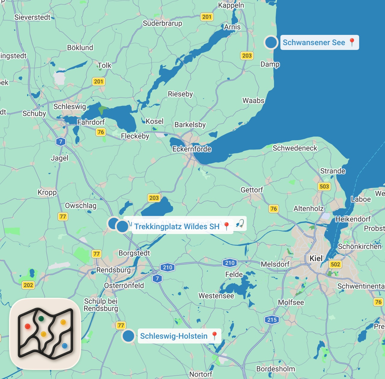 Map preview for WILDCAMPEN in Deutschland | So bist du auf der SICHEREN Seite!