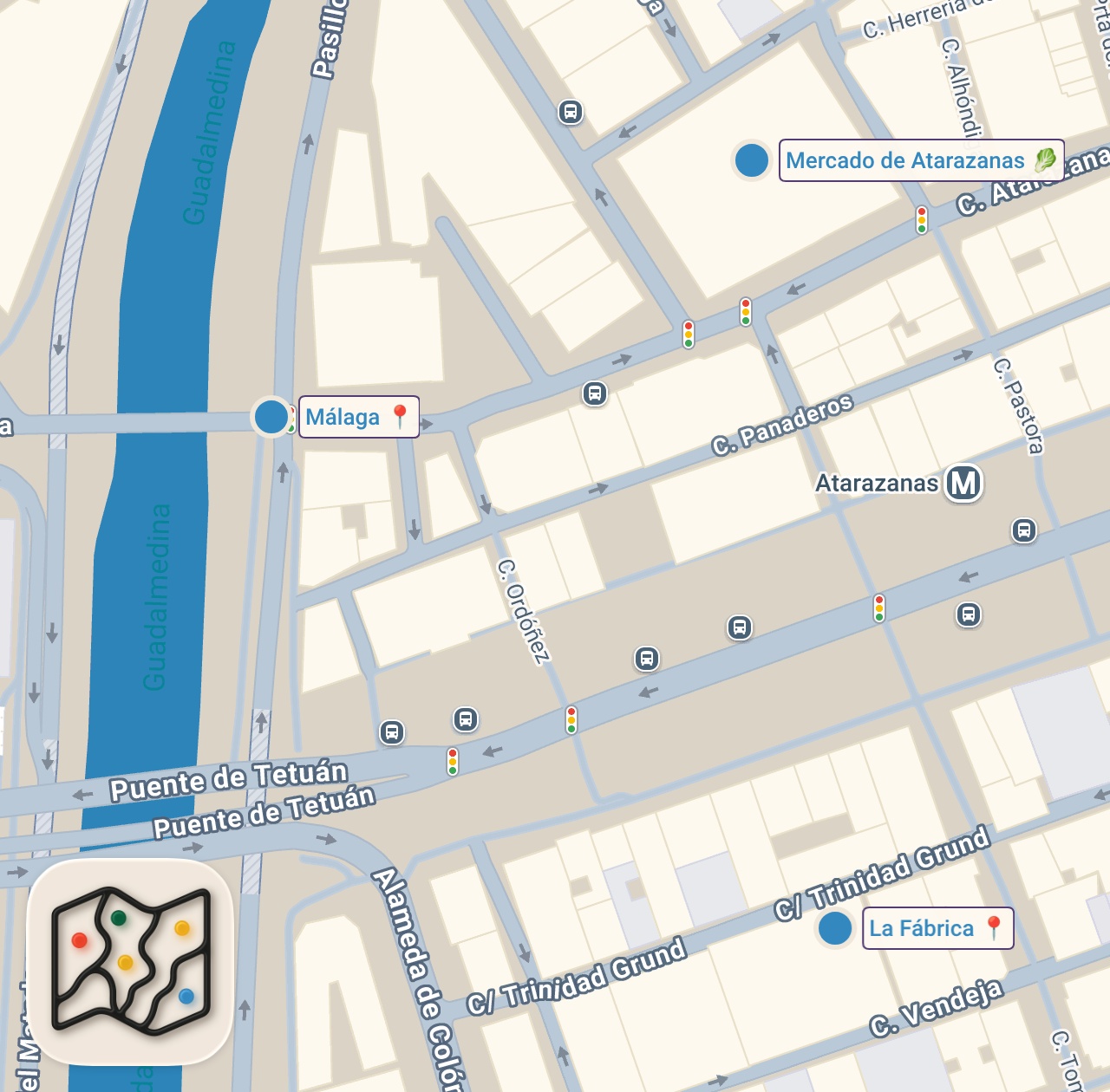 Map of 3 spots from Probando Comida CALLEJERA en España 🇪🇸