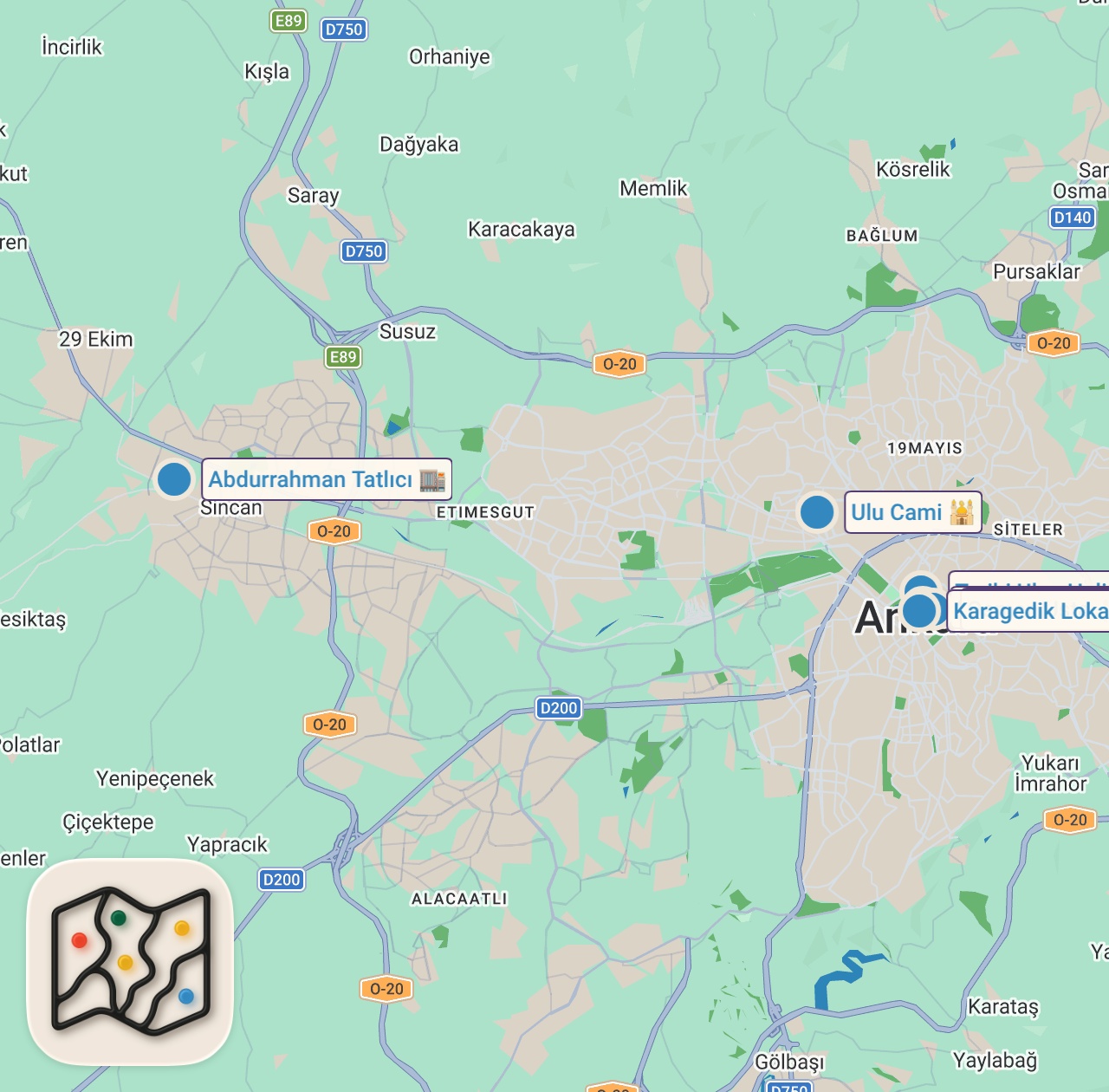 Map preview for ANKARA’NIN TÜM TABLACILARINI GEZDİM SERİSİ!!! ​⁠@Agirgurme