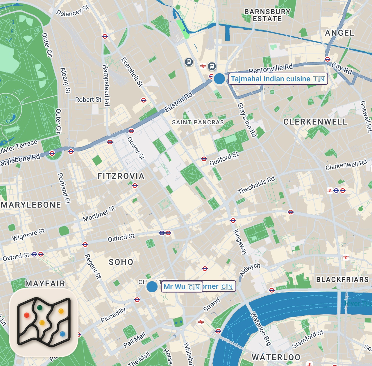 Map of I Tried London's Worst Curries 🤢