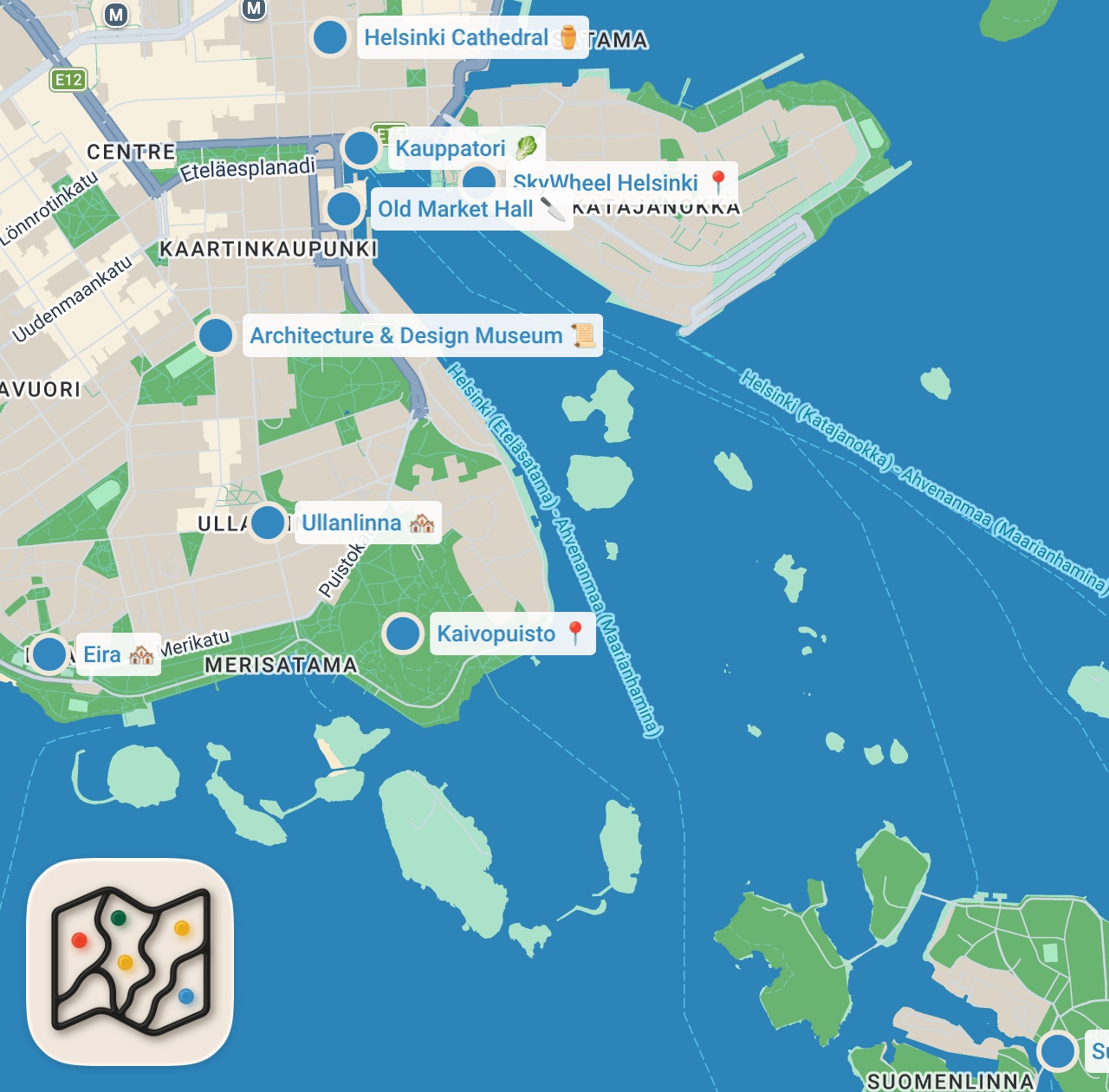 Map preview for How To Spend 3 Days In HELSINKI Finland | Travel Itinerary