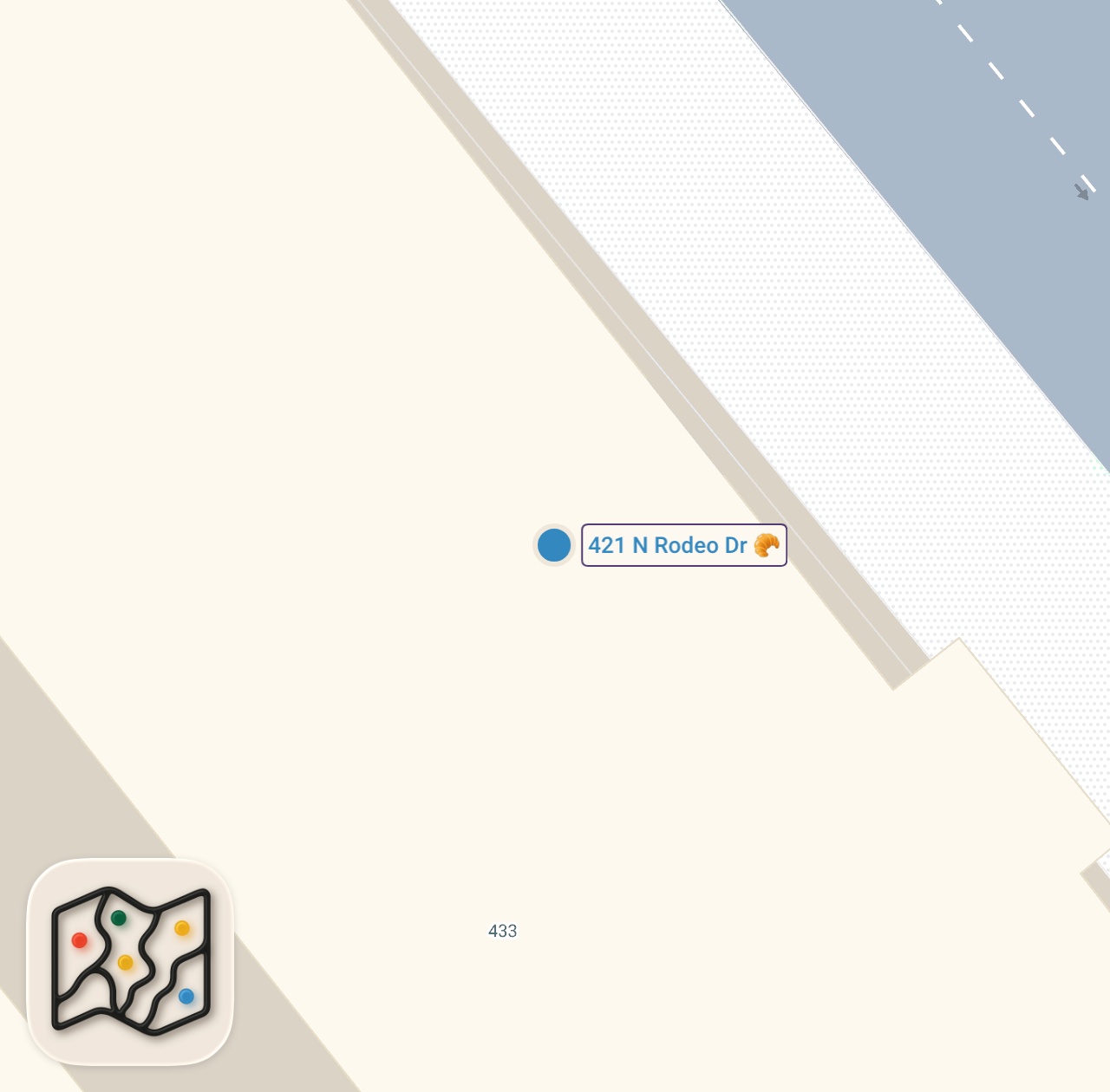 Map of 1 spots from Eating at the CHEAPEST Restaurant in Beverly Hills !