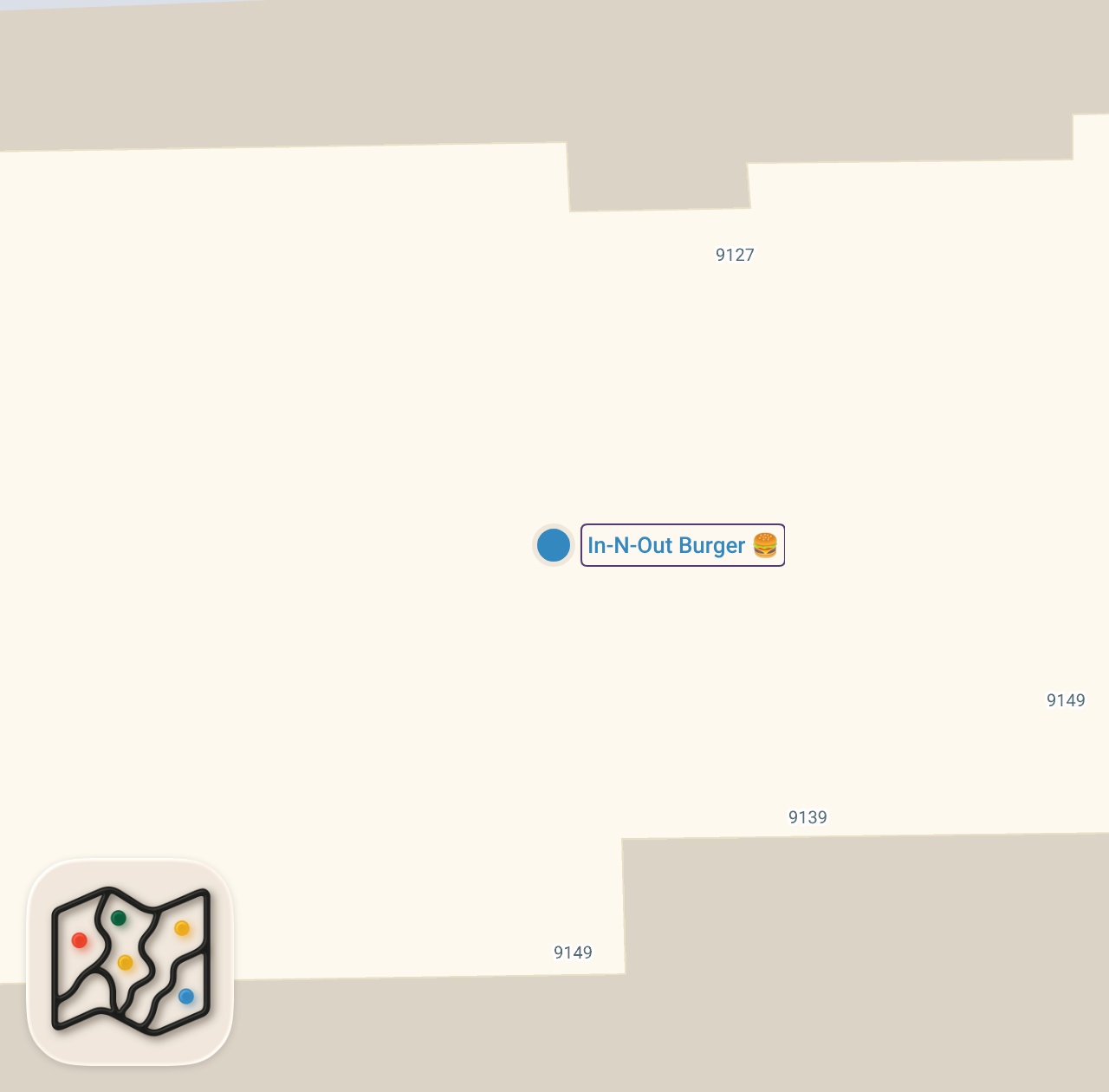 Map of 1 spots from How To Make In-N-Out Burgers In 5 MINUTES