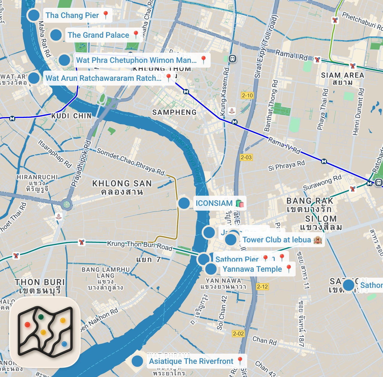 Map preview for If You Only Have 48 Hours In Bangkok, Do This...
