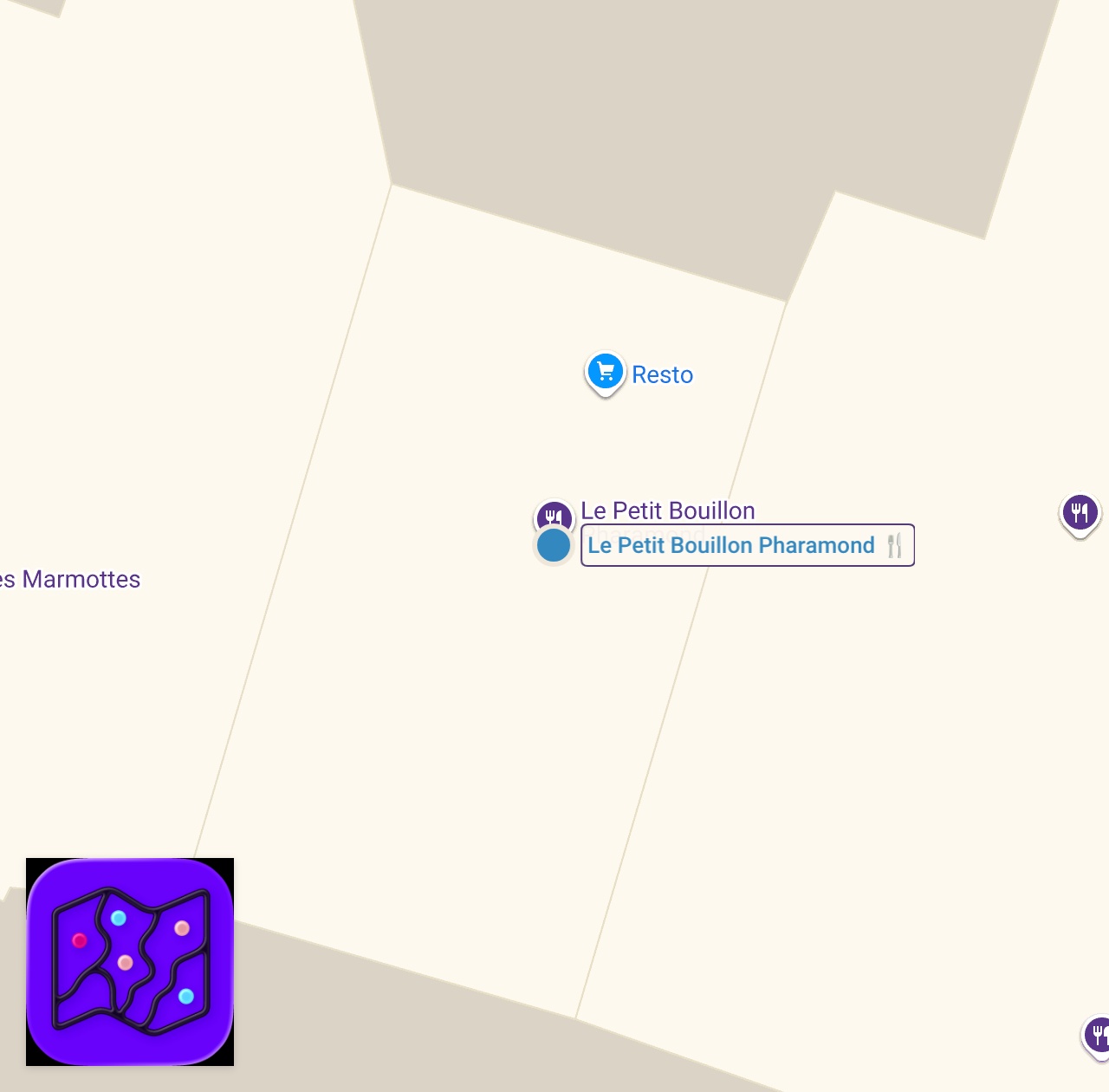 Map of 1 spots from 日本から大学生が来た！円安の貧乏旅行✈️その実態に迫る&初めてのフランス料理体験🐌🇫🇷