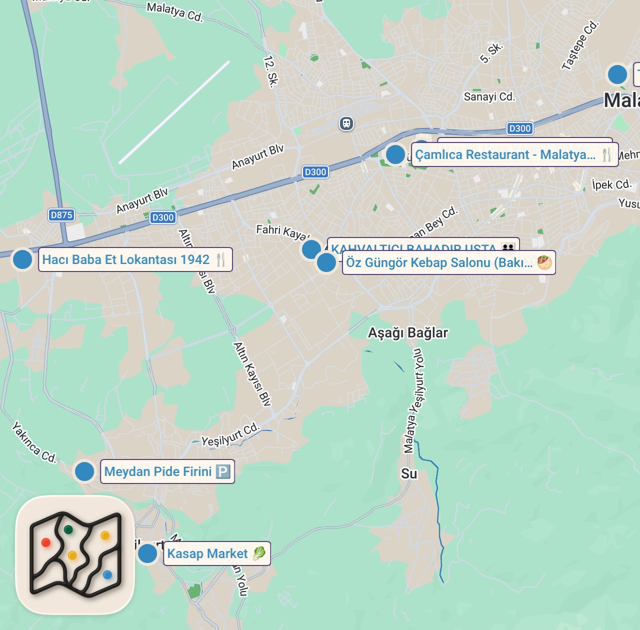 Map preview for MALATYA’DA 1 GÜNDE NE YENİR!!!