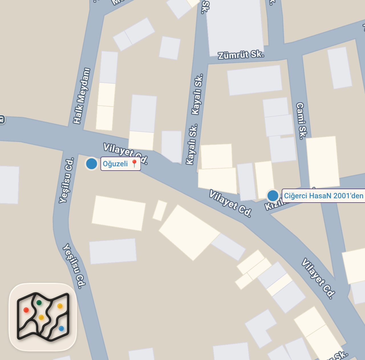 Map of 2 spots from 10 NUMARA CİĞER BU! ATOMUN MUCİDİ BENİM ABİ! 