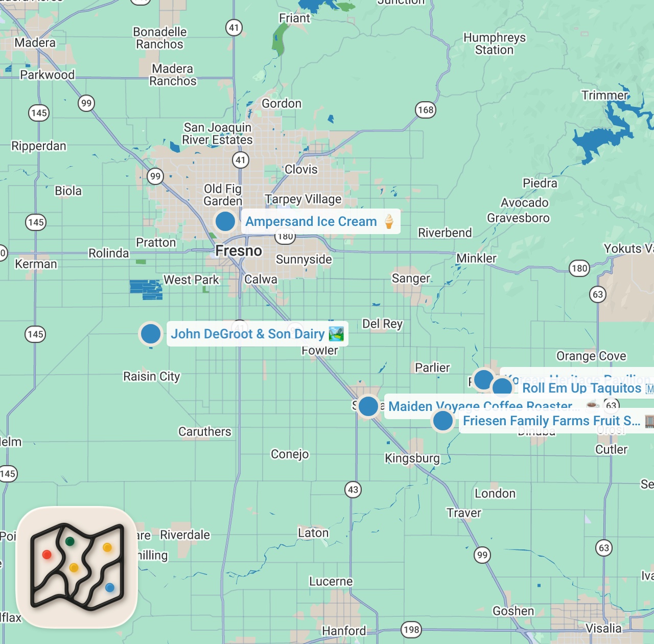Map preview for Does it actually suck to live in Fresno?