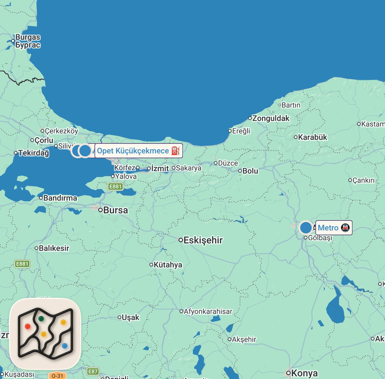 Map preview for Mr. NO SANDVİÇ TARİFİ!!! 5 farklı Sandviç yaptım!!!
