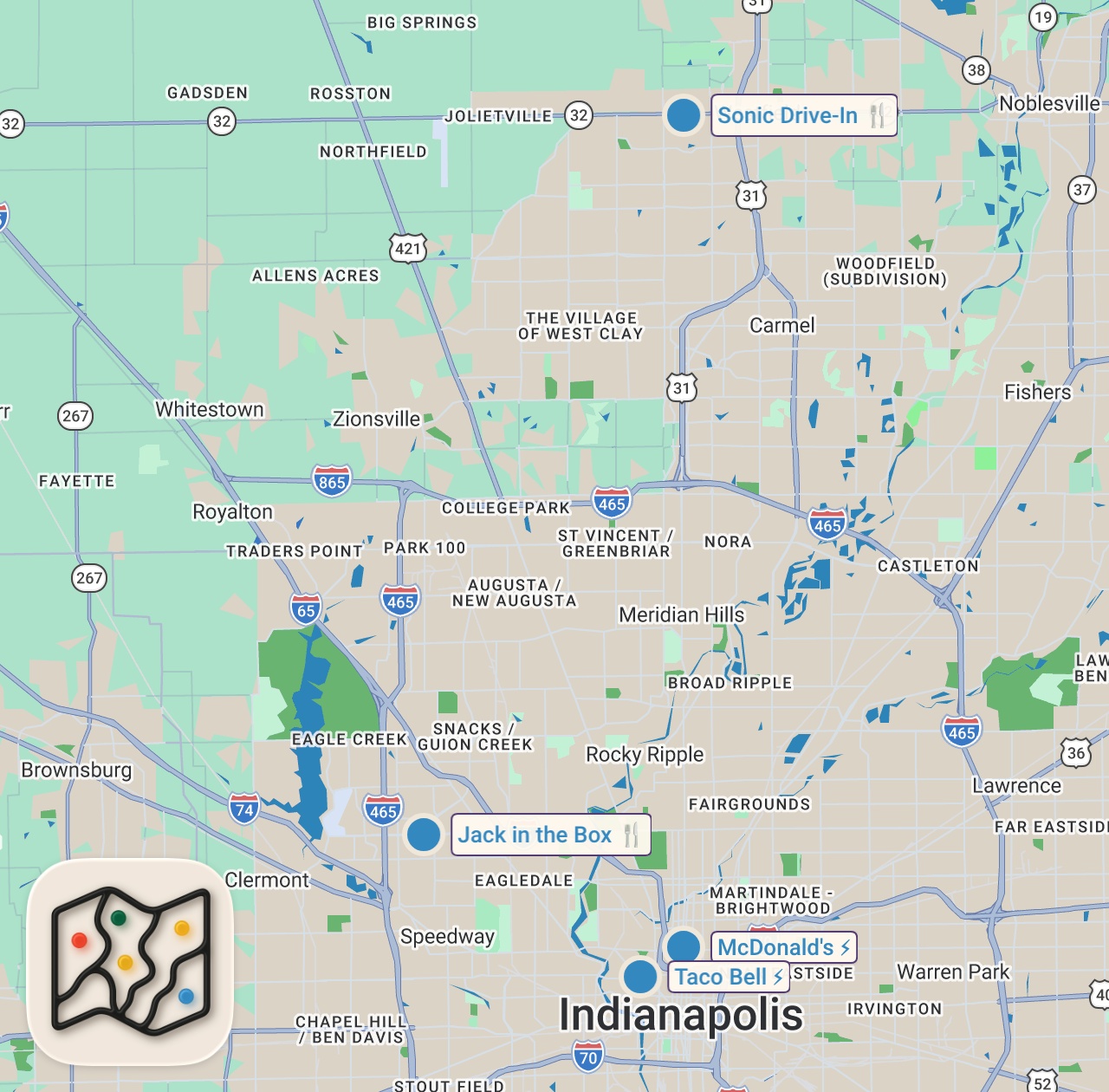 Map preview for Eating NEW Fast Food Menu Items... (SURPRISING)