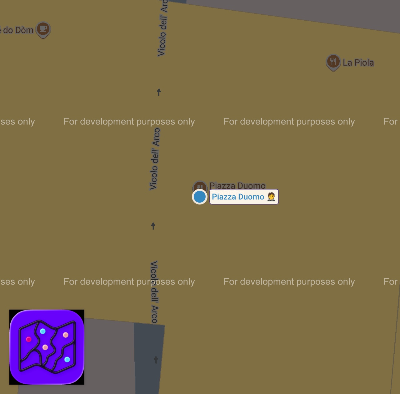Map of 1 spots from Probably The BEST Restaurant in Italy - Piazza Duomo (Enrico Crippa)