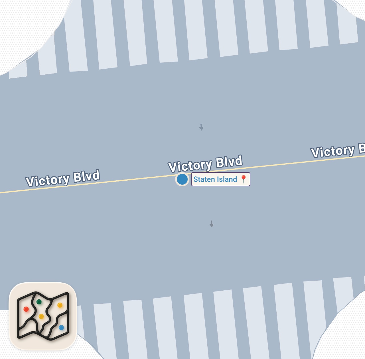 Map of 1 spots from Only eating from STATEN ISLAND for a day #shorts