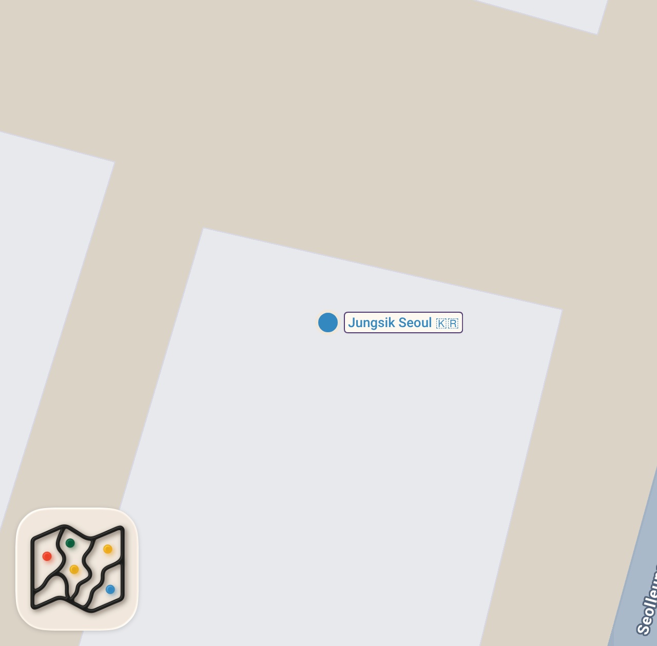 Map of 1 spots from South Korea's BEST SUSHI?! Trying Sushi From The "SUSHI GOD" of South Korea