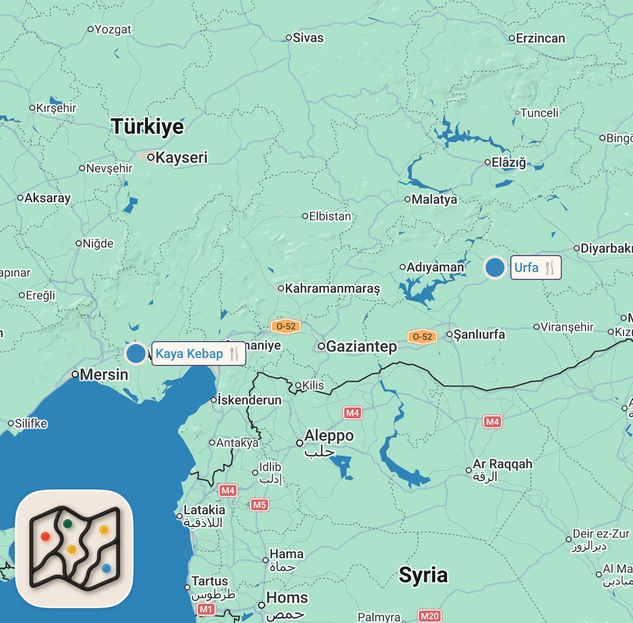 Map of 2 spots from ADANA Mİ? URFA Mİ?