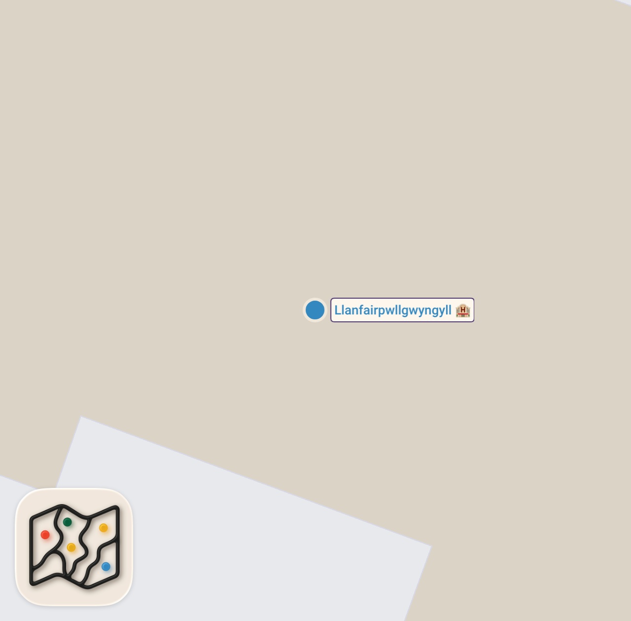 Map of 1 spots from American Brothers Try to Say The Longest Town Name In the World
