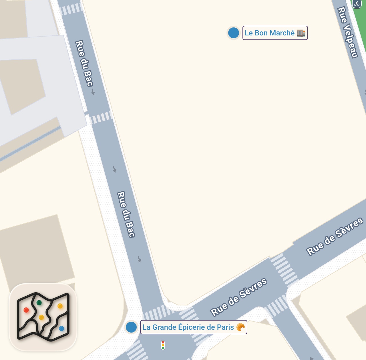 Map preview for Visiting Paris’ Most Expensive Grocery Store!