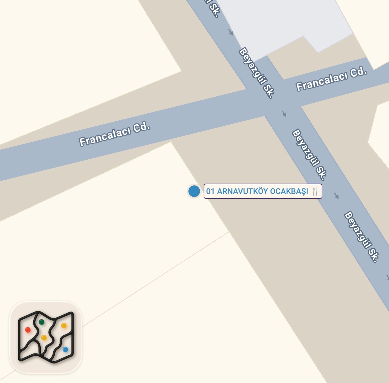 Map of 1 spots from SİZCE HESAP NE GELİR? #shorts #yemek #kebap