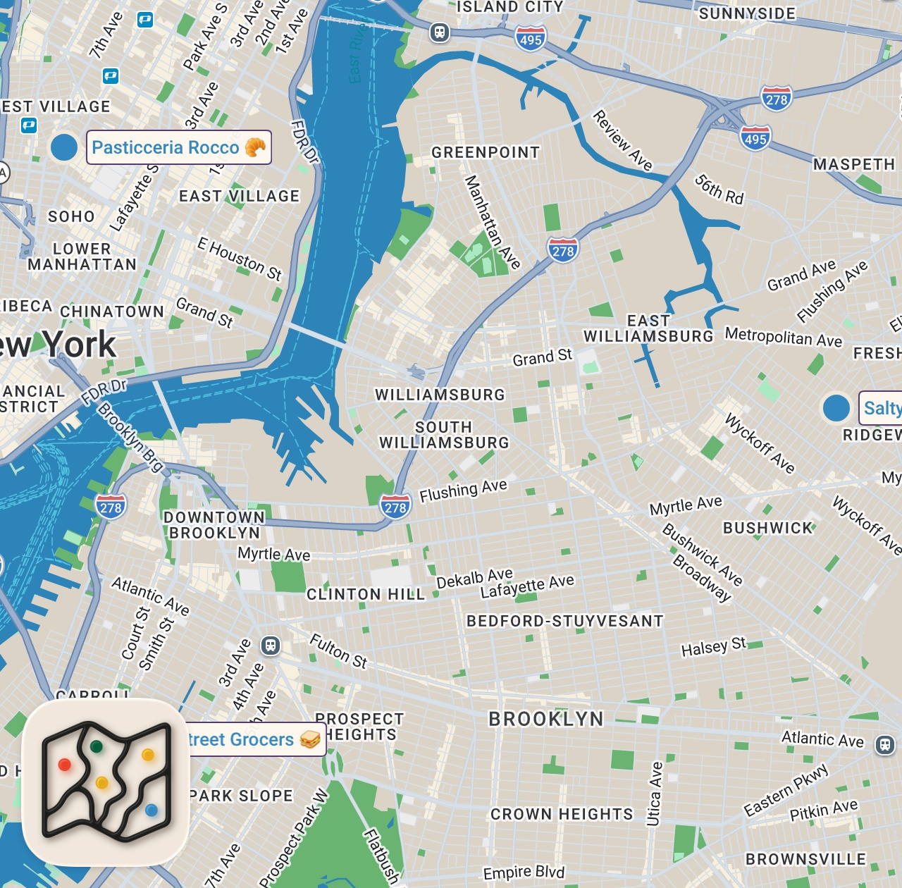 Map preview for ACTION BRONSON’S GUIDE TO NYC'S MOST LEGENDARY SANDWICHES | FTD