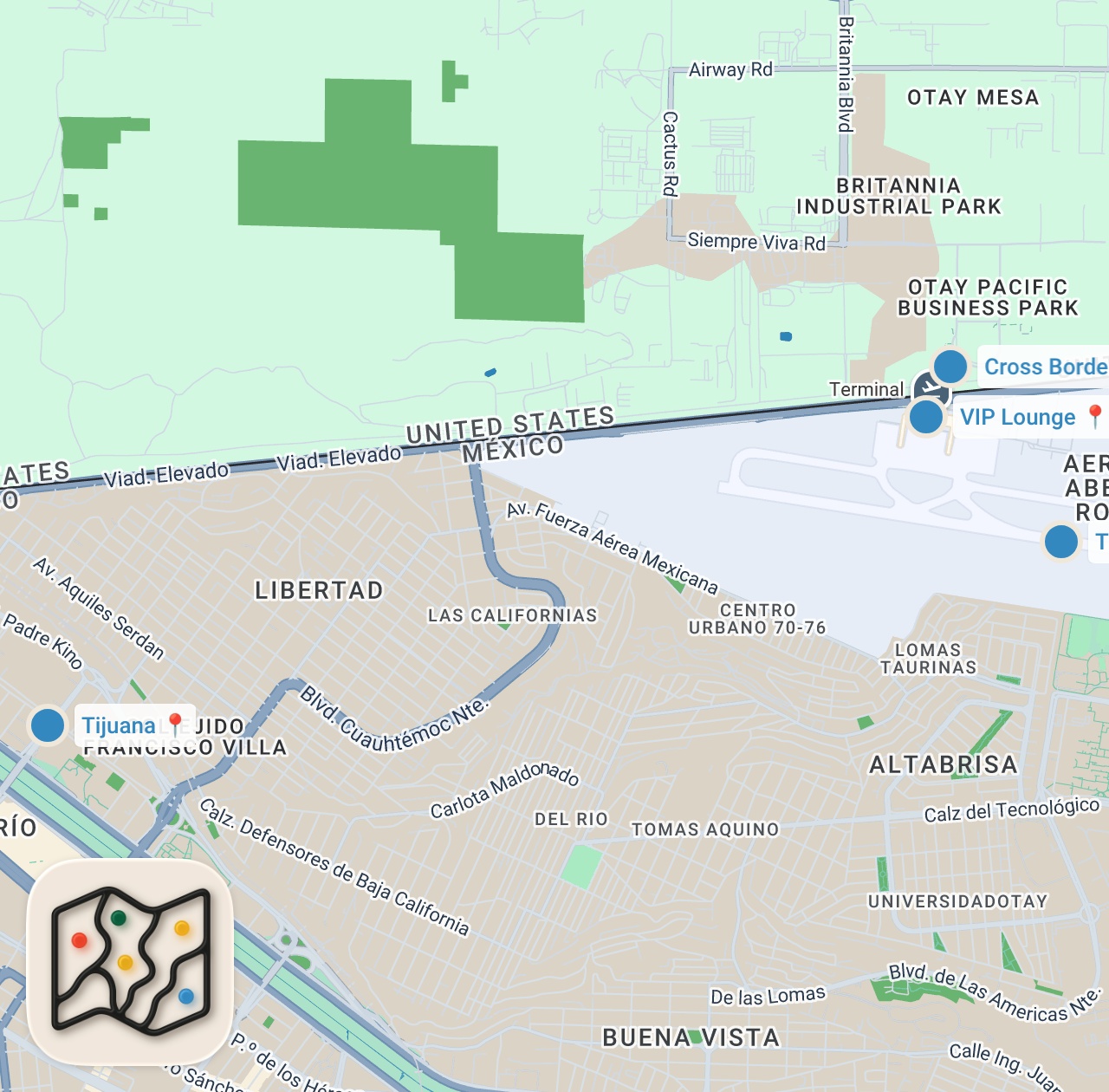 Map preview for Why So Many People in California Fly From Tijuana (Full Travel Guide)