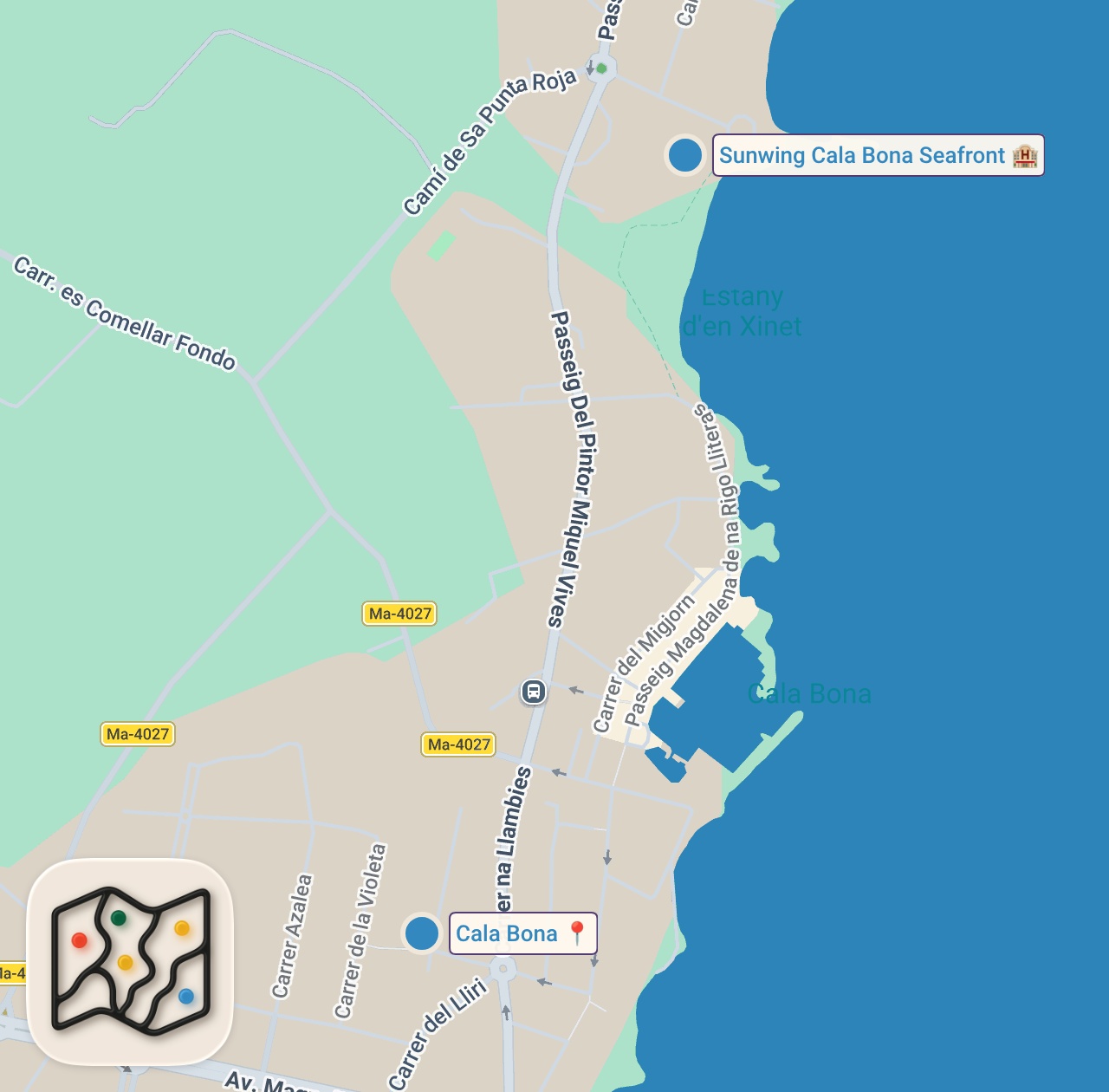 Map preview for Perheloma Mallorcalla  | Matkavlogi