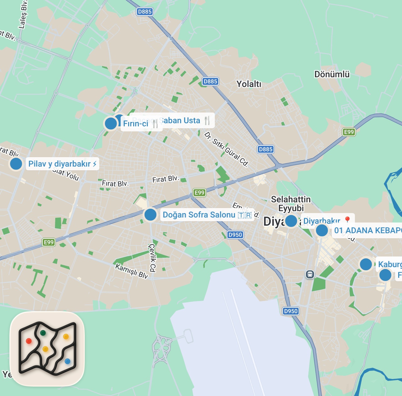 Map preview for SUMAKLI EKŞİLİ DOLMA İÇİN ESNAF LOKANTASI AÇAN ÇİĞKÖFTECİ HACI SİRAÇ!
