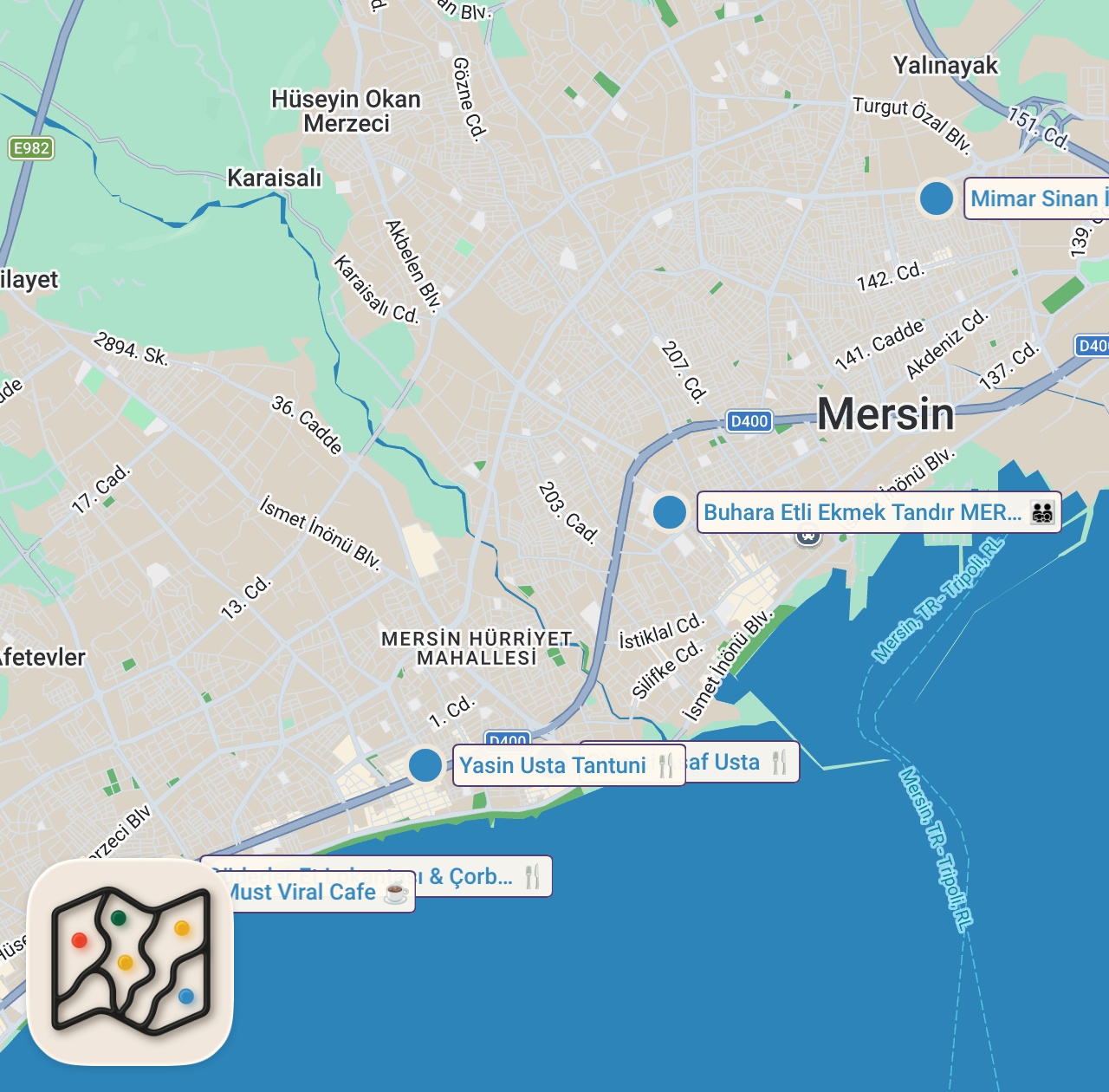Map preview for MERSİN’DE 3 SAATTE 6000 TL SERİSİ!!!