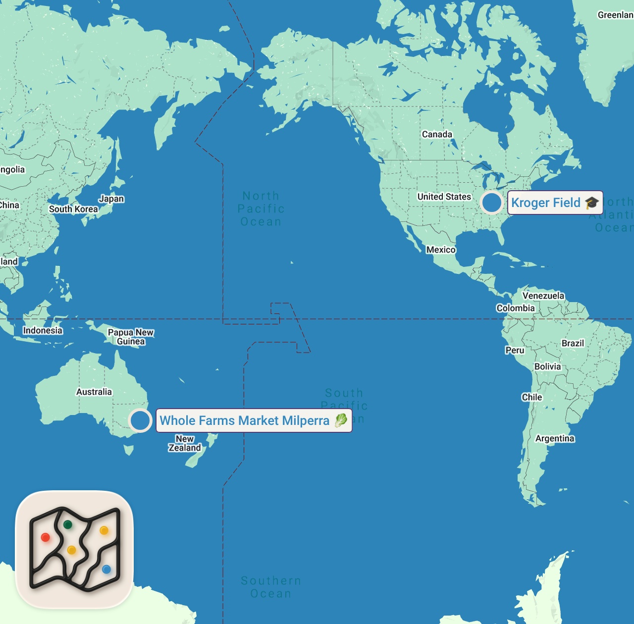 Map of 2 spots from Asking Chefs to Cook $10 Budget Meals Compilation | Part 2