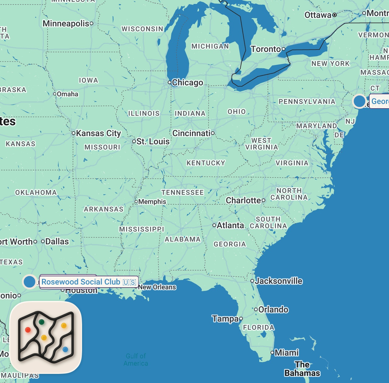 Map of 3 spots from From 3 Michelin Stars To A Texas BBQ Truck | On The Line | Bon Appétit
