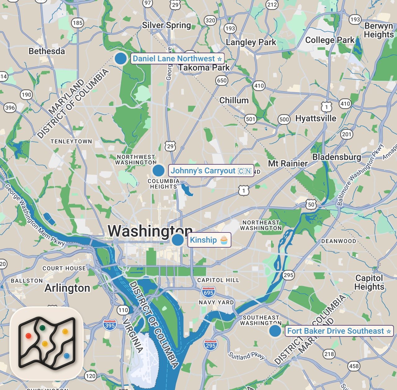 Map of 4 spots from I Asked Michelin Chefs to Make Their Own Death Row Meal