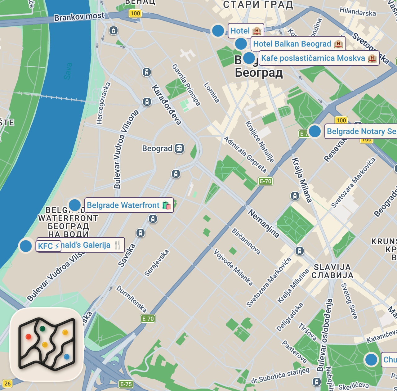 Map of 9 spots from Inside Europe's Most Controversial Country - What Is It Really Like Today? 🇷🇸