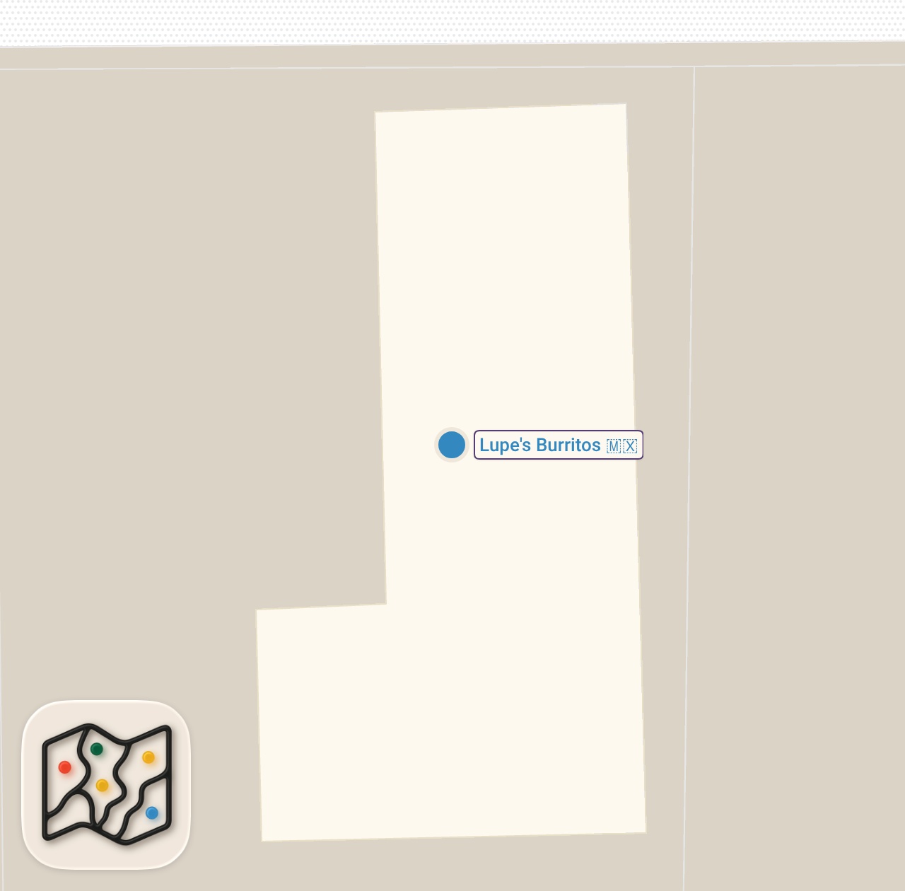 Map of 1 spots from Trying Lupe’s Burritos #2 in East LA #foodie #foodvlog #foodreview #mexicanfood #losangeles #burrito