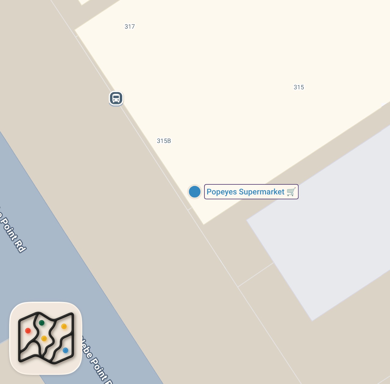 Map of 1 spots from Popeyes BOX MEAL Justified?